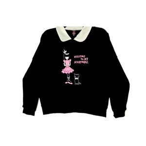 EMILY THE STRANGE DOLLS KILL OVERSIZED SWEATER SPOOKY HALLOWEEN FALL
